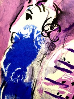 Marc Chagall - Moses with Tablets of Stone - Original Lithograph