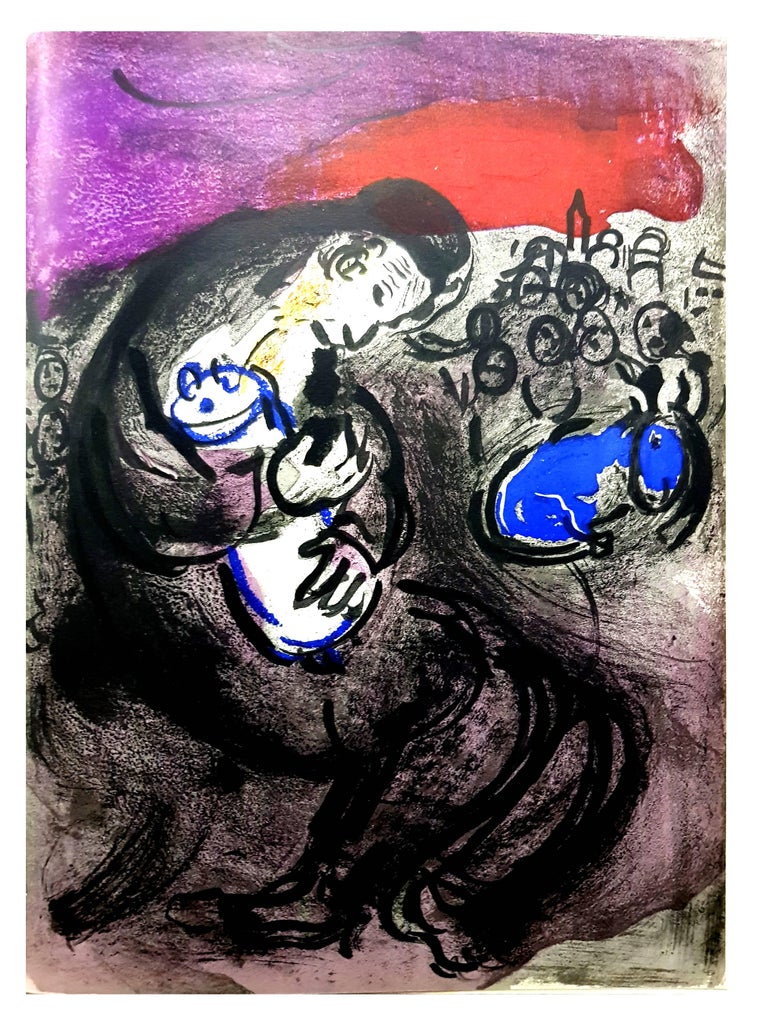 Marc Chagall - The Bible - Original Lithograph For Sale 5