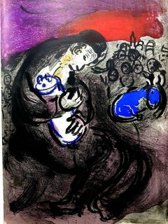 Vintage Marc Chagall - The Bible - Original Lithograph
