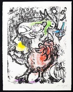 Marc Chagall (1887-1985) - Circus Pirouette - Color lithograph on Arches paper
