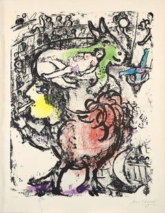 Marc Chagall (1887-1985) - Circus Pirouette - Color lithograph on Arches paper