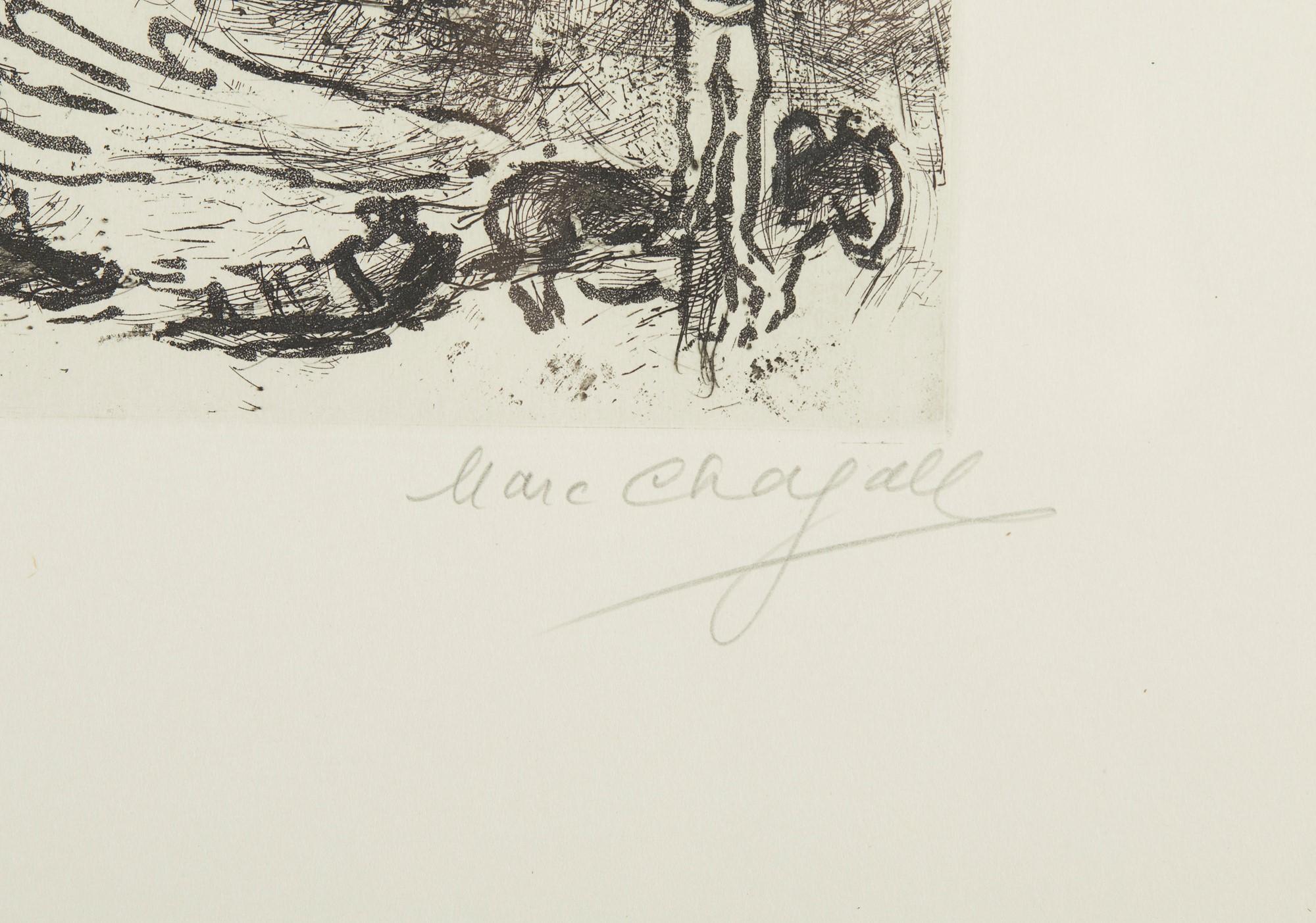 Marc Chagall (1887-1985) - Composición al reloj - Aguafuerte sobre japón - 1967 1