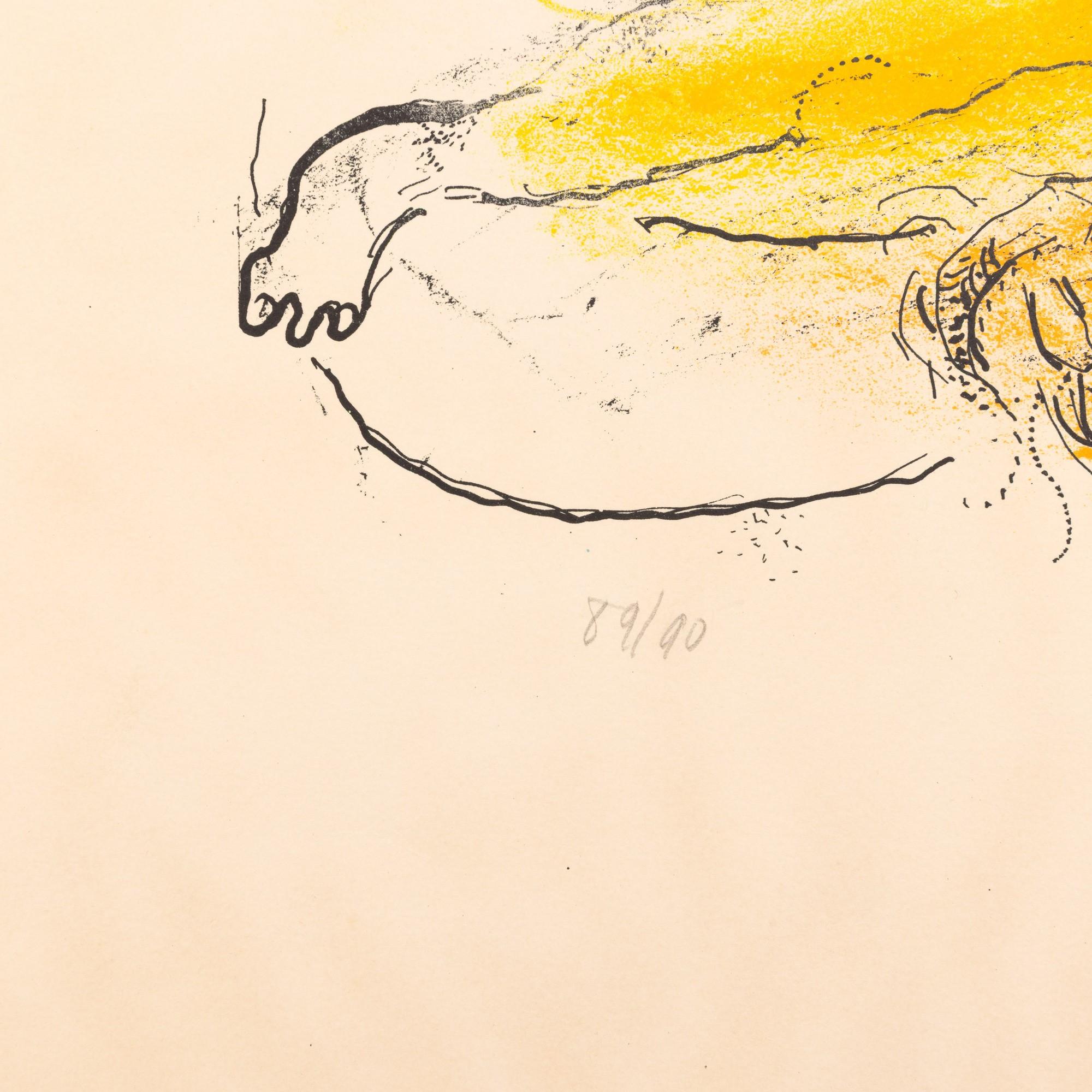 Marc Chagall (1887-1985) -  L'Accordéoniste - Lithographie sur papier en vente 2