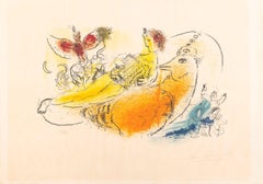 Vintage Marc Chagall (1887–1985) -  L'Accordéoniste - Lithograph on paper