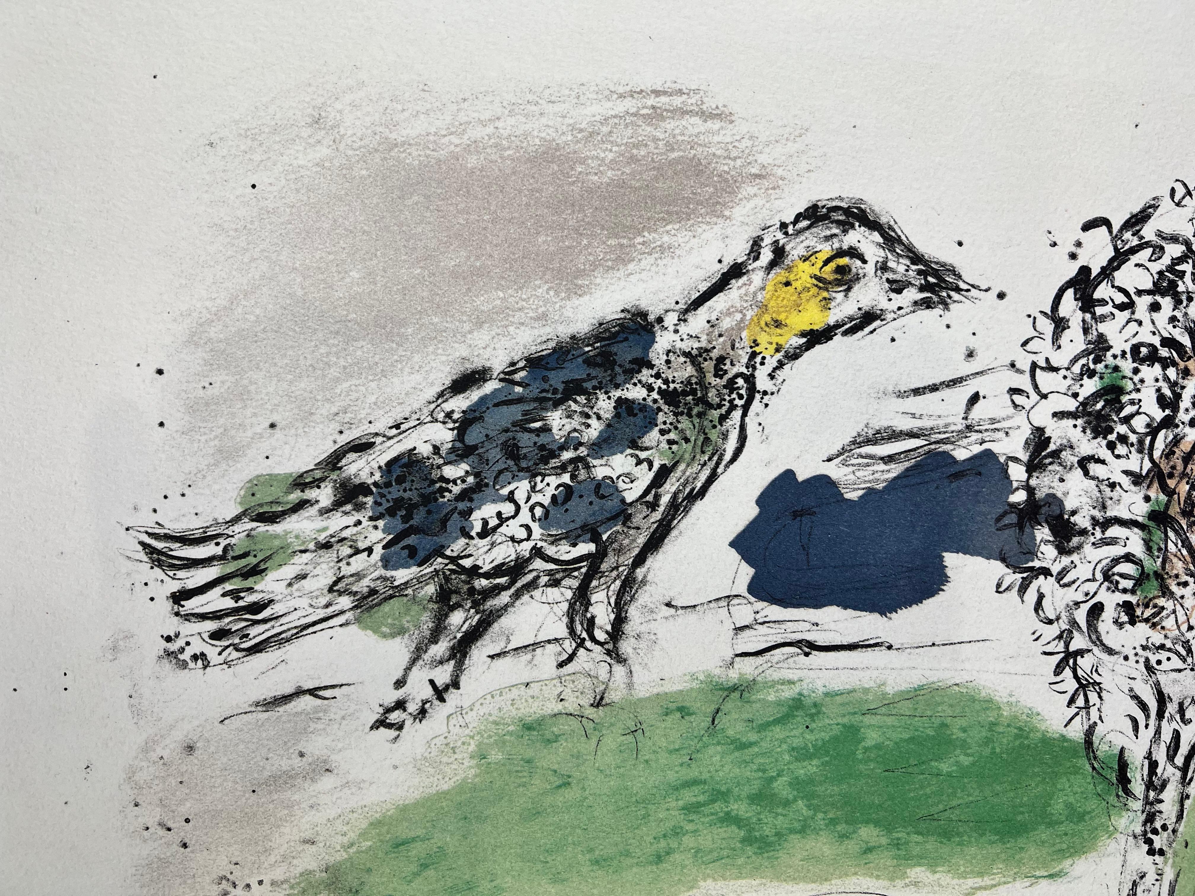 Marc Chagall ( 1887 – 1985 ) – LE FLEUVE VERT – hand-signed Lithograph on Arches 4