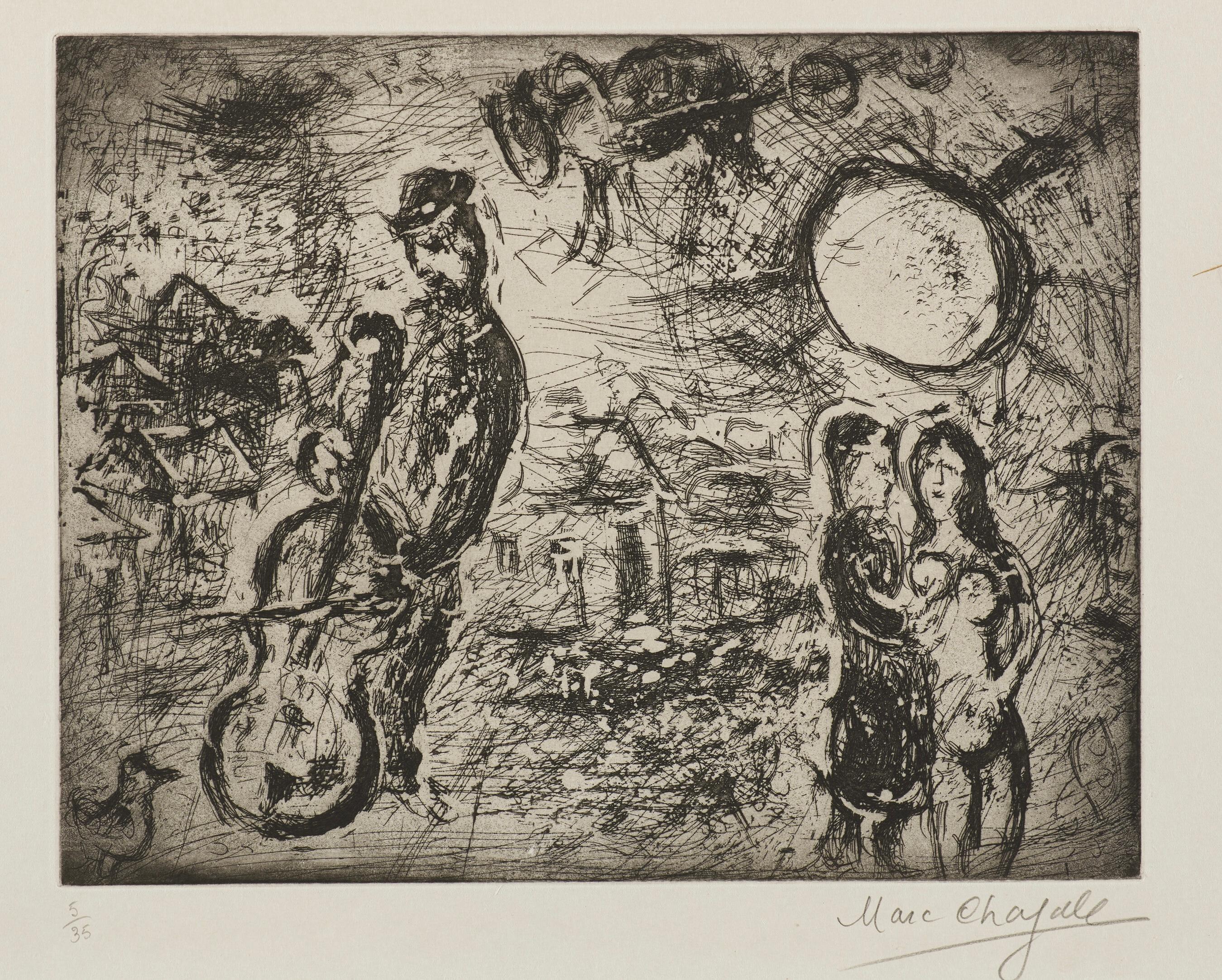 Etching on paper, edited in 1967
Limited edition of 35, numbered 5/35 
Signed in pencil by artist in lower right corner
 Paper size: 41.2 x 51.4 cm
Plate size: 24.8 x 31.4 cm
Very good conditions

Bibliography:
Cramer 13

A copy of the publication