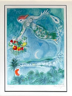 Marc Chagall (1887–1985) - Sirène et Poisson - Lithograph on Arches paper - 1967