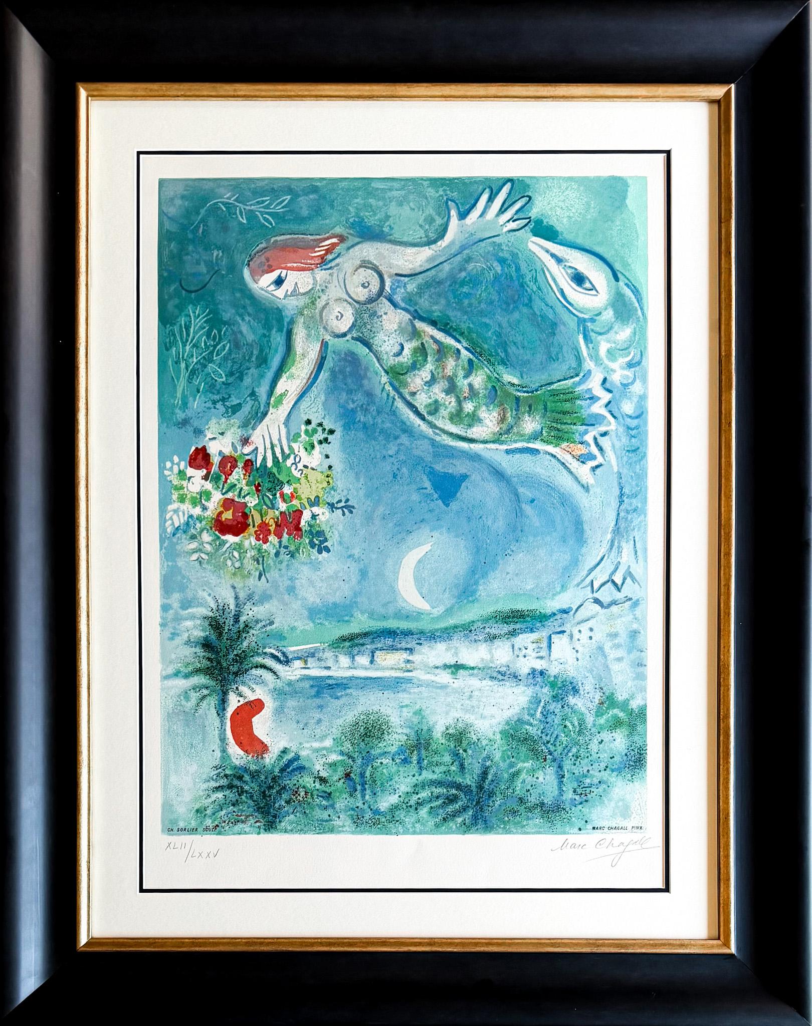 Marc Chagall (1887–1985) - Sirène et Poisson - Lithograph on Arches paper - 1967