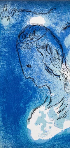 Marc Chagall, Abraham y Sara, de Dibujos para la Biblia, 1956