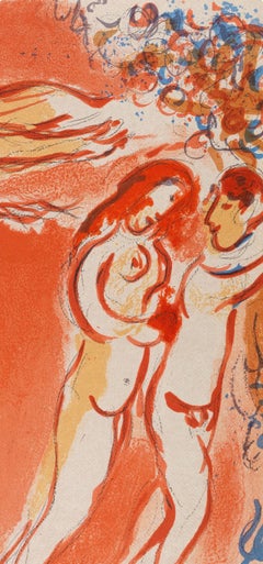 Marc Chagall, Adam and Eve Expelled from Paradise, Drawings for the Bible, 1960