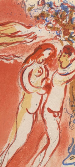 Marc Chagall, Adam and Eve Expelled from Paradise, Drawings for the Bible, 1960
