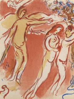 Marc Chagall, Adam and Eve Expelled from Paradise, Drawings for the Bible, 1960