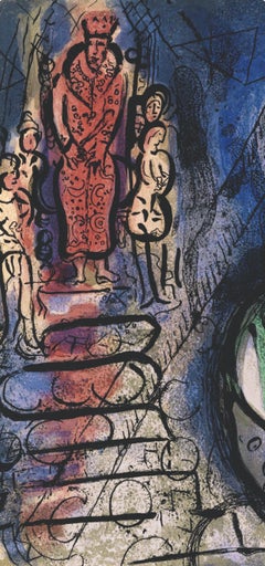 Marc Chagall, Ahasuerus Banishes Vashti, from Drawings for the Bible, 1960