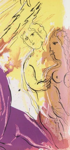 Marc Chagall, Angel of Paradise, from Drawings for the Bible, 1956