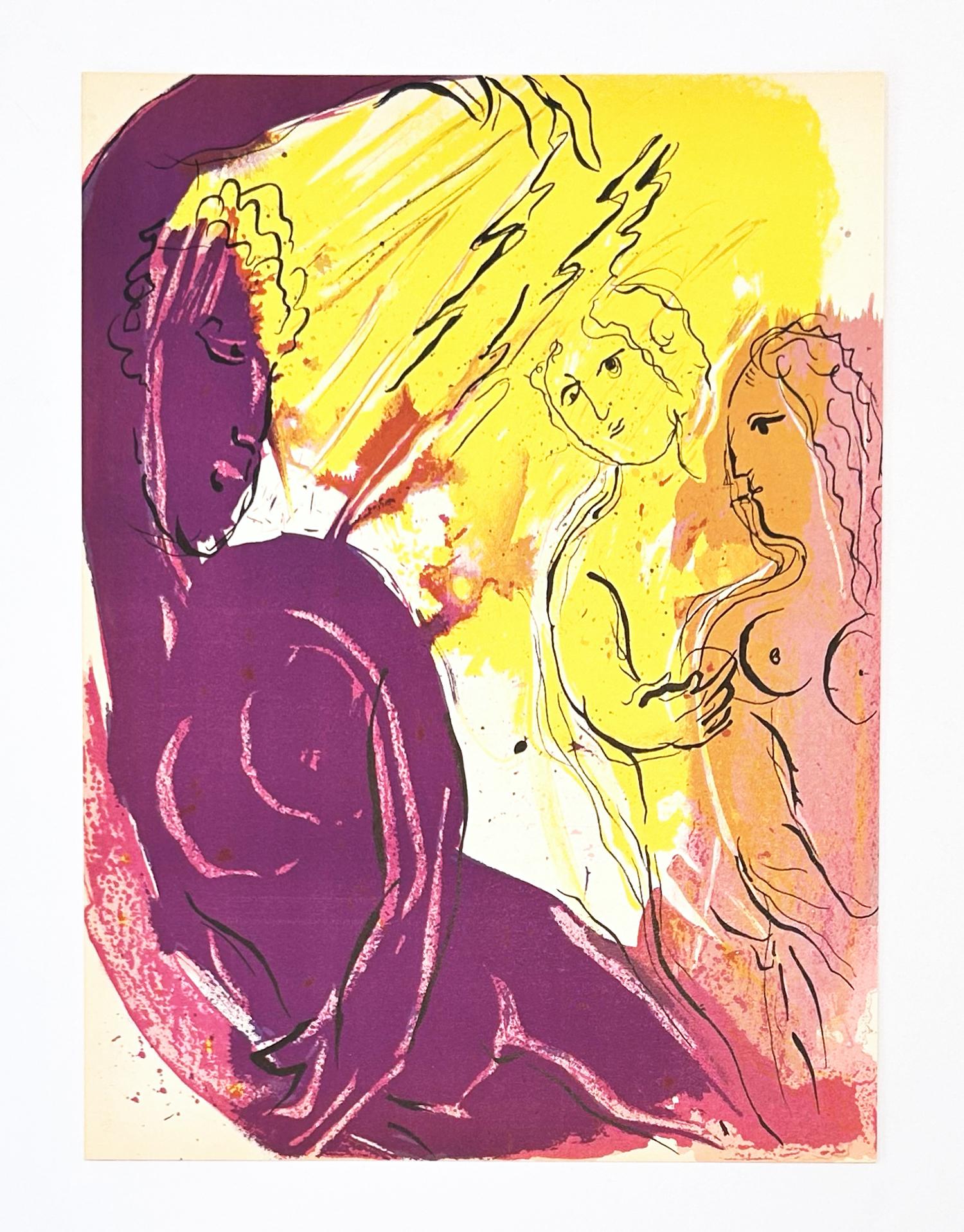 Marc Chagall Angel of Paradise, des lithographies de la Bible, 1956 en vente 2