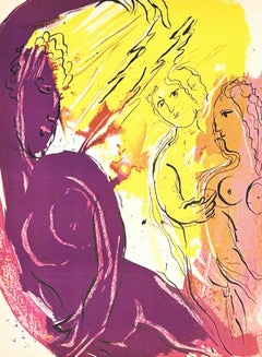 Marc Chagall Angelo del Paradiso, da La Bibbia Litografie 1956