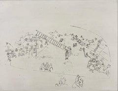 Marc Chagall, At the City Gate, from Dead Souls, 1923–1927