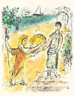 Marc Chagall, Athena and Telemachus, from Homer, The Odyssey, 1989 (after)