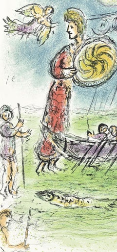 Marc Chagall, Athena Guides the Ship of Telemachus, The Odyssey, 1989 (after)