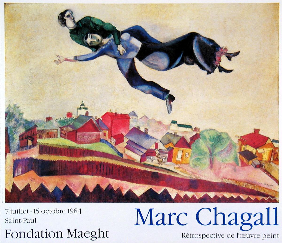 marc chagall au dessus de la ville