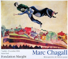 Marc Chagall 'Au Dessus De La Ville' Offset Lithograph