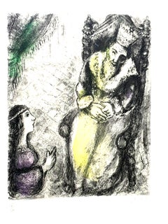 Marc Chagall - Bath-Sheba at the Feet of David - Original Handsigned Etching
