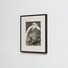 Marc Chagall, Serie biblica, 1956, eliogravura in bianco e nero incorniciata