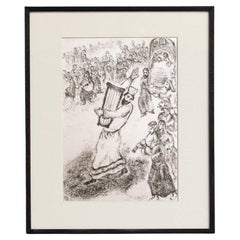 Marc Chagall, Biblical Series, 1956, Framed Black and White Heliogravure