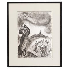Marc Chagall, Biblical Series, 1956, Framed Black and White Heliogravure