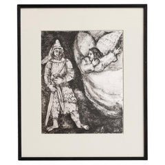 Marc Chagall, Biblical Series, 1956, Framed Black and White Heliogravure