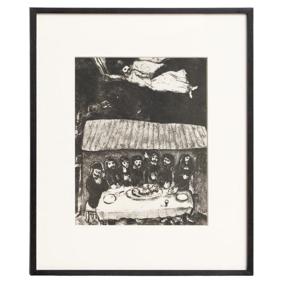 Marc Chagall, Biblical Series, 1956, Framed Black and White Heliogravure