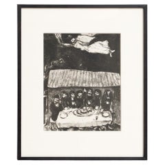 Marc Chagall, Biblical Series, 1956, Framed Black and White Heliogravure