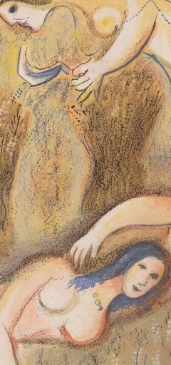 Marc Chagall, Boaz Awakes and Sees Ruth at His Feet, from Verve, Revue, 1960