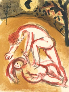 Marc Chagall, Caïn et Abel, tiré de Dessins pour la Bible, 1960