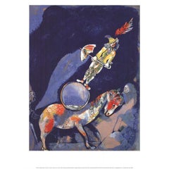 Marc Chagall 'Clown on a Horse' 2008- Offset Lithograph