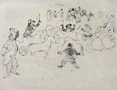 Marc Chagall, Collision on the Road, from Dead Souls, 1923–1927