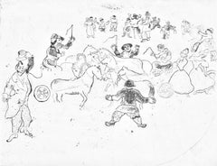 Marc Chagall, Collision on the Road, from Nicolas Gogol, Dead Souls, 1923-1927