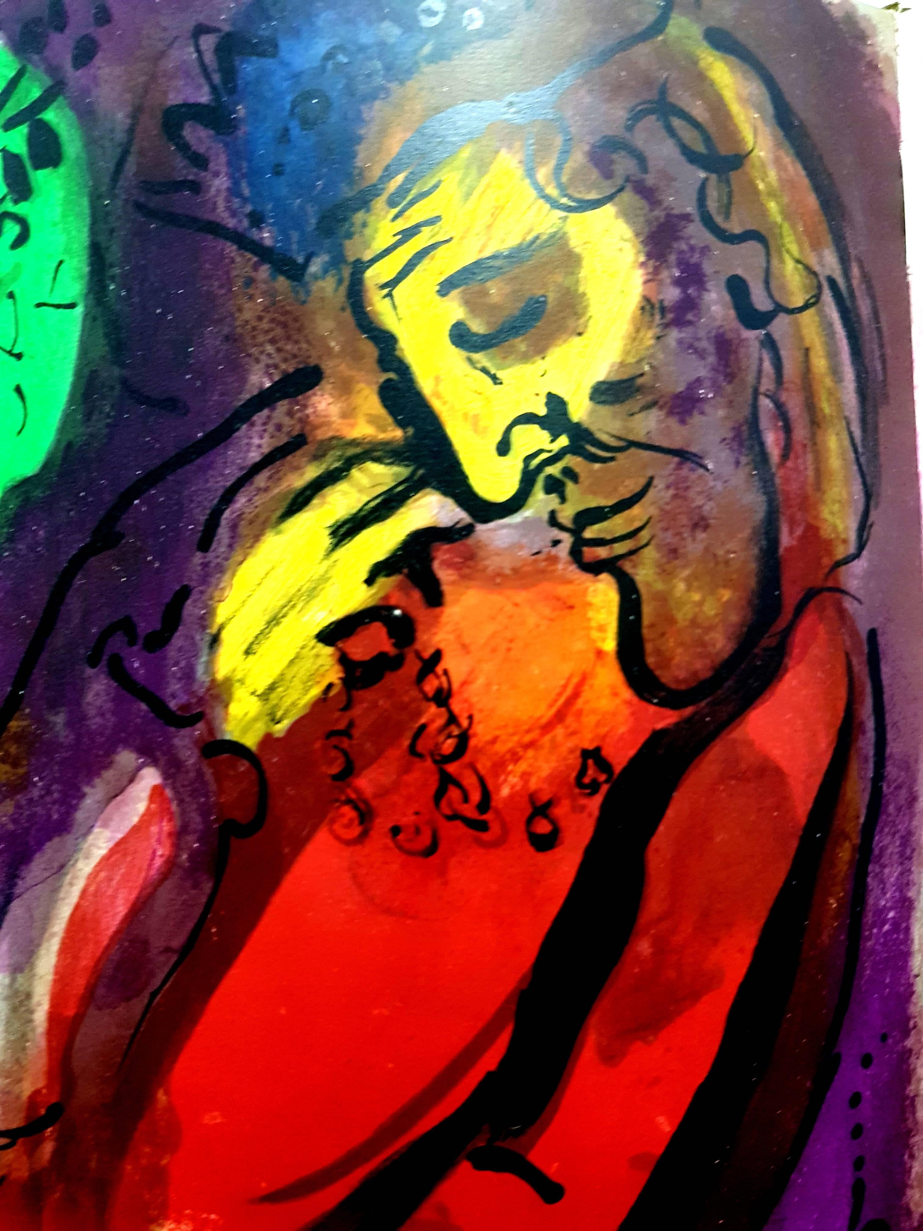 Marc Chagall – Bunte Bibel – Originallithographie im Angebot 2
