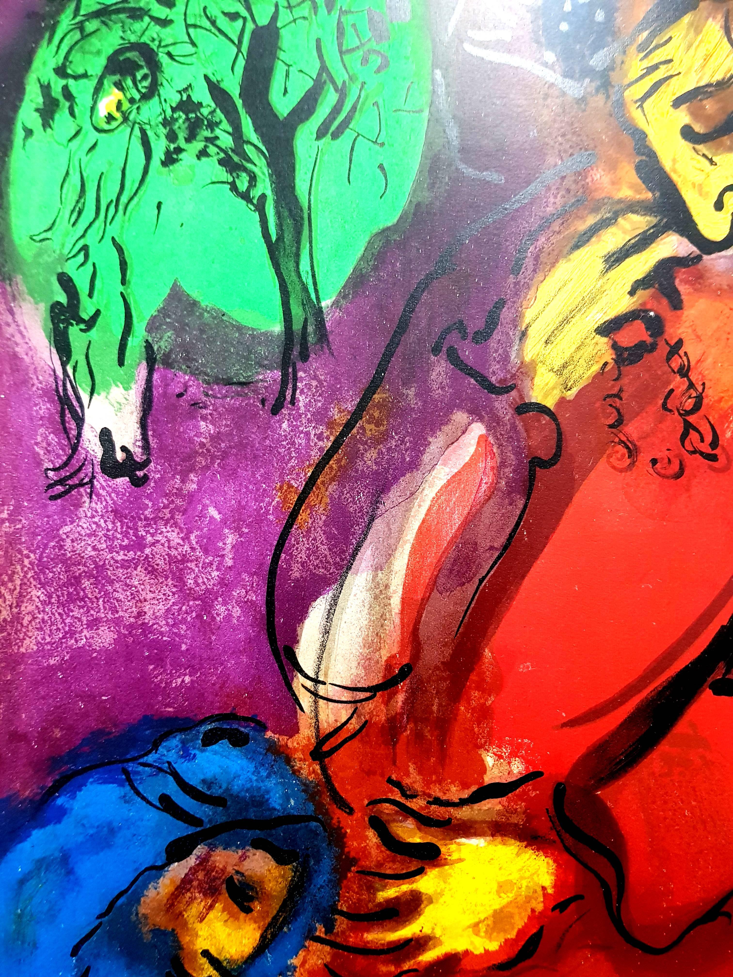Marc Chagall – Bunte Bibel – Originallithographie im Angebot 5