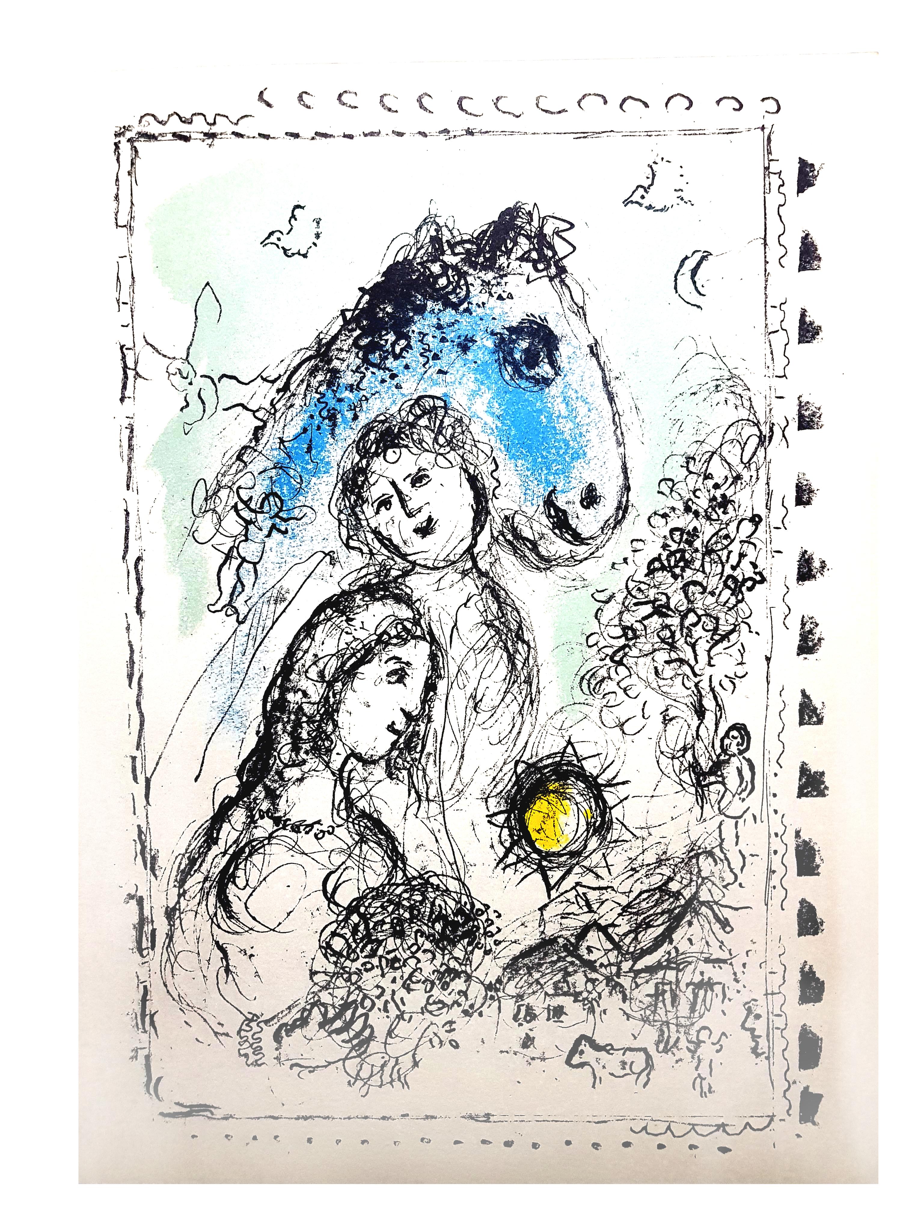 Marc Chagall - Couple - Original Lithograph 8