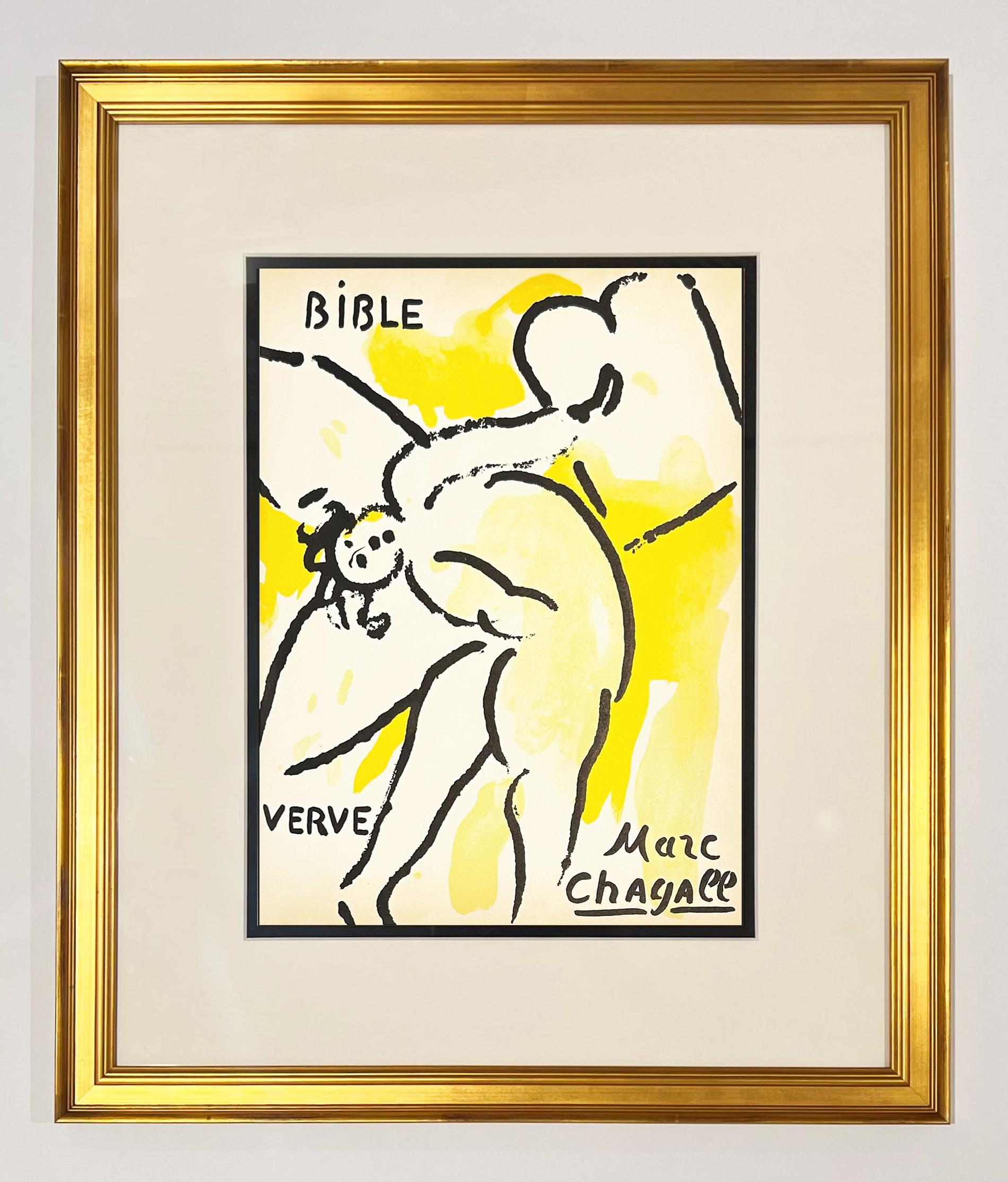 Marc Chagall Cover, from The Bible Lithographs 1956 For Sale 1