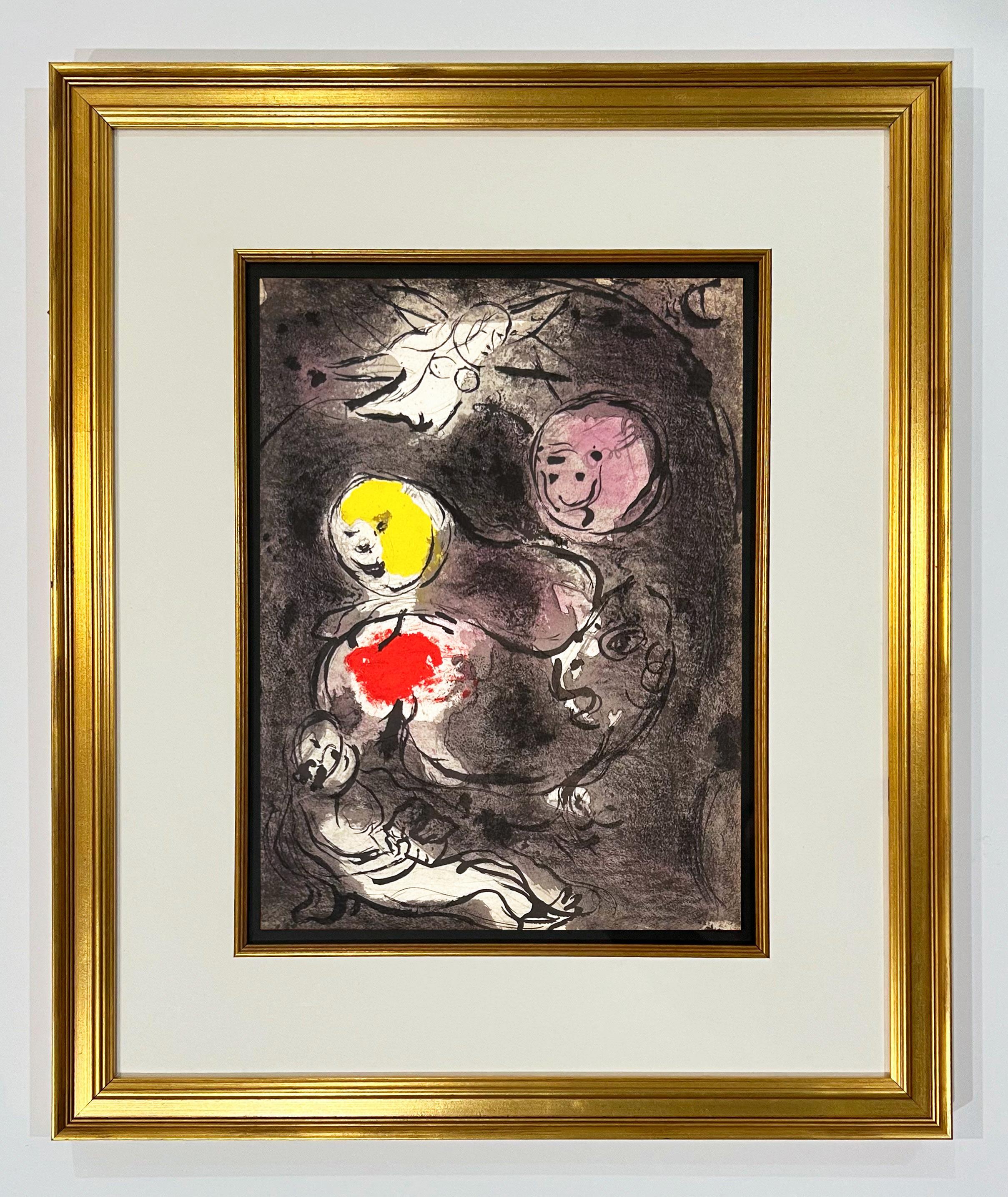 Marc Chagall Daniel in the Lions' Den, des lithographies de la Bible, 1956 en vente 1