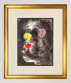 Marc Chagall Daniel in the Lions' Den, from The Bible Lithographs 1956