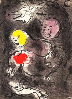 Marc Chagall Daniel Dens nella tana dei leoni, da Le litografie della Bibbia 1956