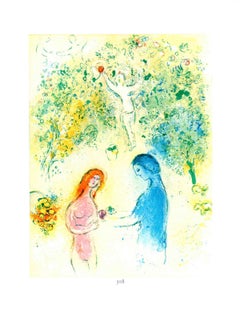 Marc Chagall 
Daphnis et Chloe - Frontspice
 1963, Vintage