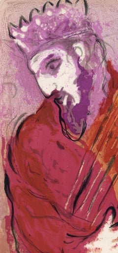 Marc Chagall, David with the Harp, from Drawings for the Bible, 1960