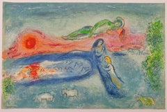 Vintage Marc Chagall -- Death of Dorcon
