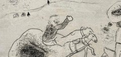 Marc Chagall, Mort de Puts-His-Foot-in-It, extrait des Âmes mortes, 1923-1927