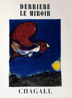 Marc Chagall Derrière le miroir 1950 (Marc Chagall lithograph) 