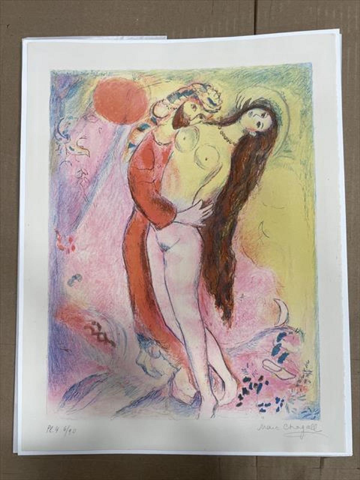 Marc Chagall Disrobing her with his own hand...Four Tales from the Arabian night 3